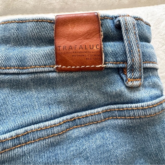 Zara By TRF High Rise Skinny Jeans Women’s 27 Tall Blue Frost Stretch Denim - Picture 7 of 14